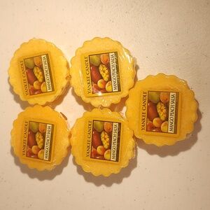 Yankee Candle Lot Of 5 Mango Peach Salsa Wax Melts New In Original Packaging